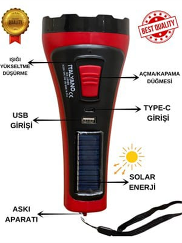 İTALYANO KAMBUR FENER SOLARLI 2506S